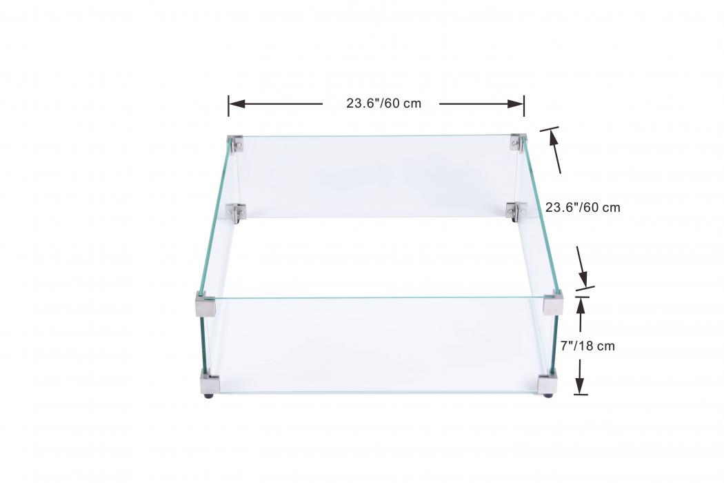 Quadratischer Windschutz für ELEMENTI PLUS